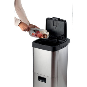 Pattumiera Intelligente - 60W/h - Essiccatore Rifiuti Organici - Antiodore - Silver