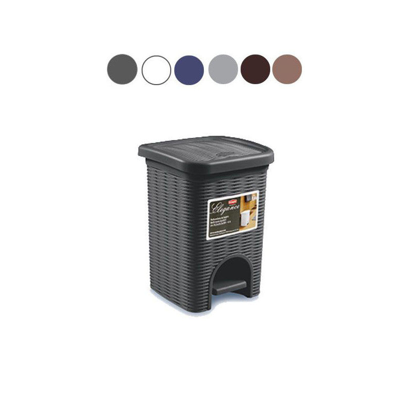 Pattumiera Pedale Elegance Mini Grig. L 6 Stefanpl