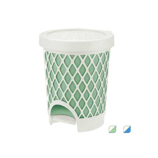 Pattumiera Pedale Trellis l 16 Azzurro Tontarelli