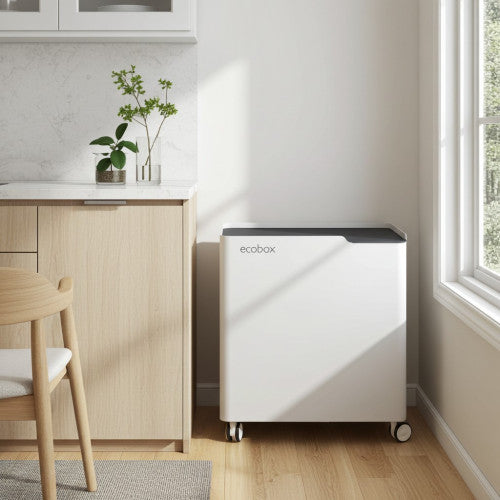 Pattumiera per raccolta differenziata con chiusura ammortizzata, 40 litri, ECOBOX-TOP