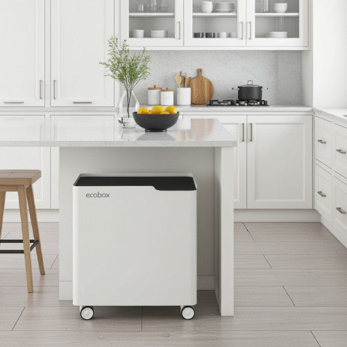 Pattumiera per raccolta differenziata con ruote, soft-close - ECOBOX 60 L