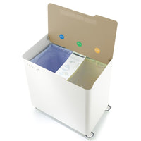 Pattumiera per raccolta differenziata con ruote, soft-close - ECOBOX 60 L