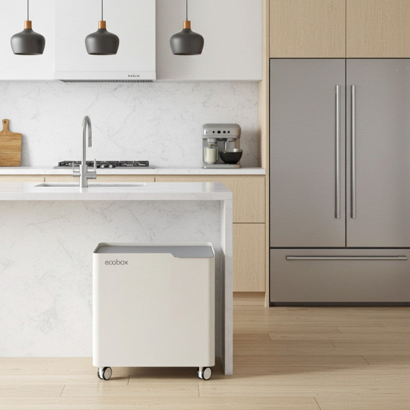 Pattumiera per raccolta differenziata con ruote, soft-close - ECOBOX 60 L