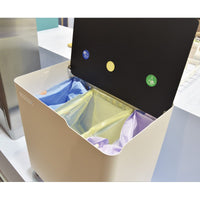 Pattumiera per raccolta differenziata con ruote, soft-close - ECOBOX 60 L