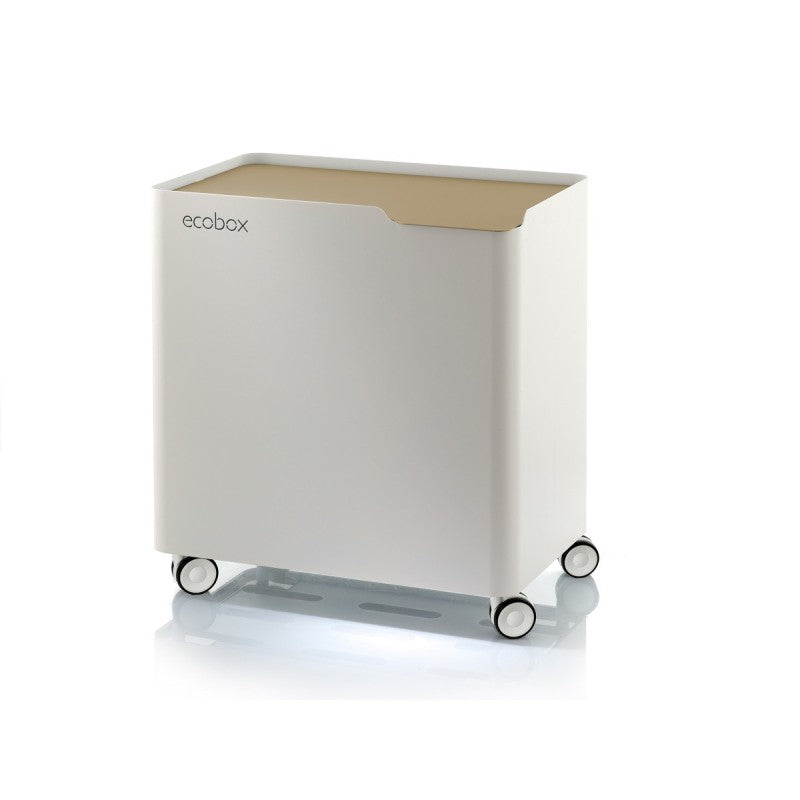 Pattumiera per raccolta differenziata con ruote, soft-close - ECOBOX 60 L