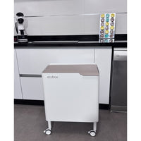 Pattumiera per raccolta differenziata funzionale ed elegante, 2 x 20 litri, ECOBOX NOA