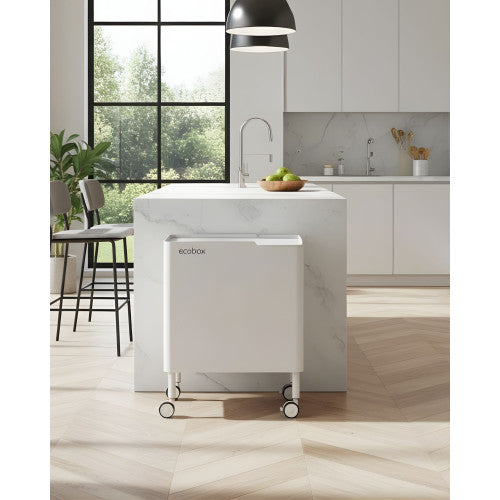 Pattumiera per raccolta differenziata funzionale ed elegante, 2 x 20 litri, ECOBOX NOA