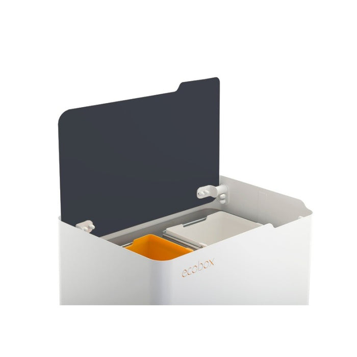 Pattumiera per raccolta differenziata funzionale ed elegante, 2 x 20 litri, ECOBOX NOA