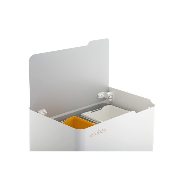 Pattumiera per raccolta differenziata funzionale ed elegante, 2 x 20 litri, ECOBOX NOA