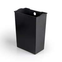 Pattumiera rettangolare esterna Recycle con apertura a pedale, verniciato bianco, alluminio.