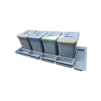 Pattumiera sottolavello 4 contenitori PRATIKO1200 e quattro vaschette