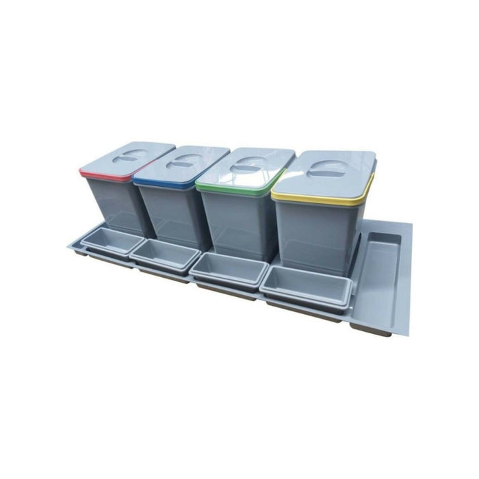 Pattumiera sottolavello 4 contenitori PRATIKO1200 e quattro vaschette