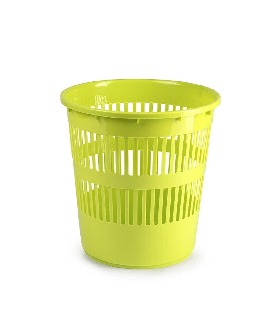 Pattumiera Tonda Cestino In Plastica 11.3lt 27.5x27.5x28cm In Vari Colori 11962         