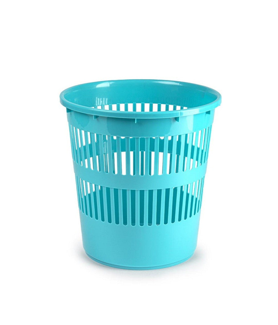 Pattumiera Tonda Cestino In Plastica 11.3lt 27.5x27.5x28cm In Vari Colori 11962         