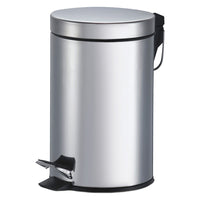 'PATTUMIERA TONDA IN ACCIAIO h.26 - Ø 20 cm'