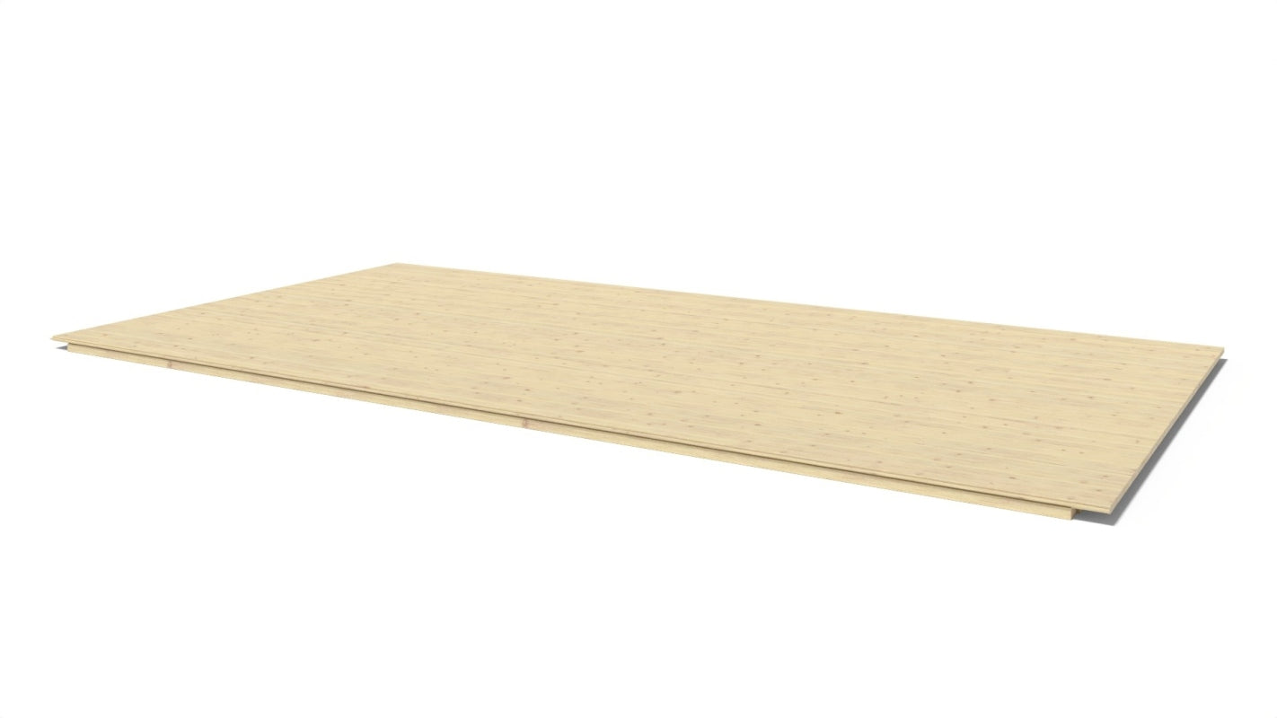 Pavimento di legno, 18 mm -  set 3m2 - non trattata con impregnante - POD04 - ALTANKA