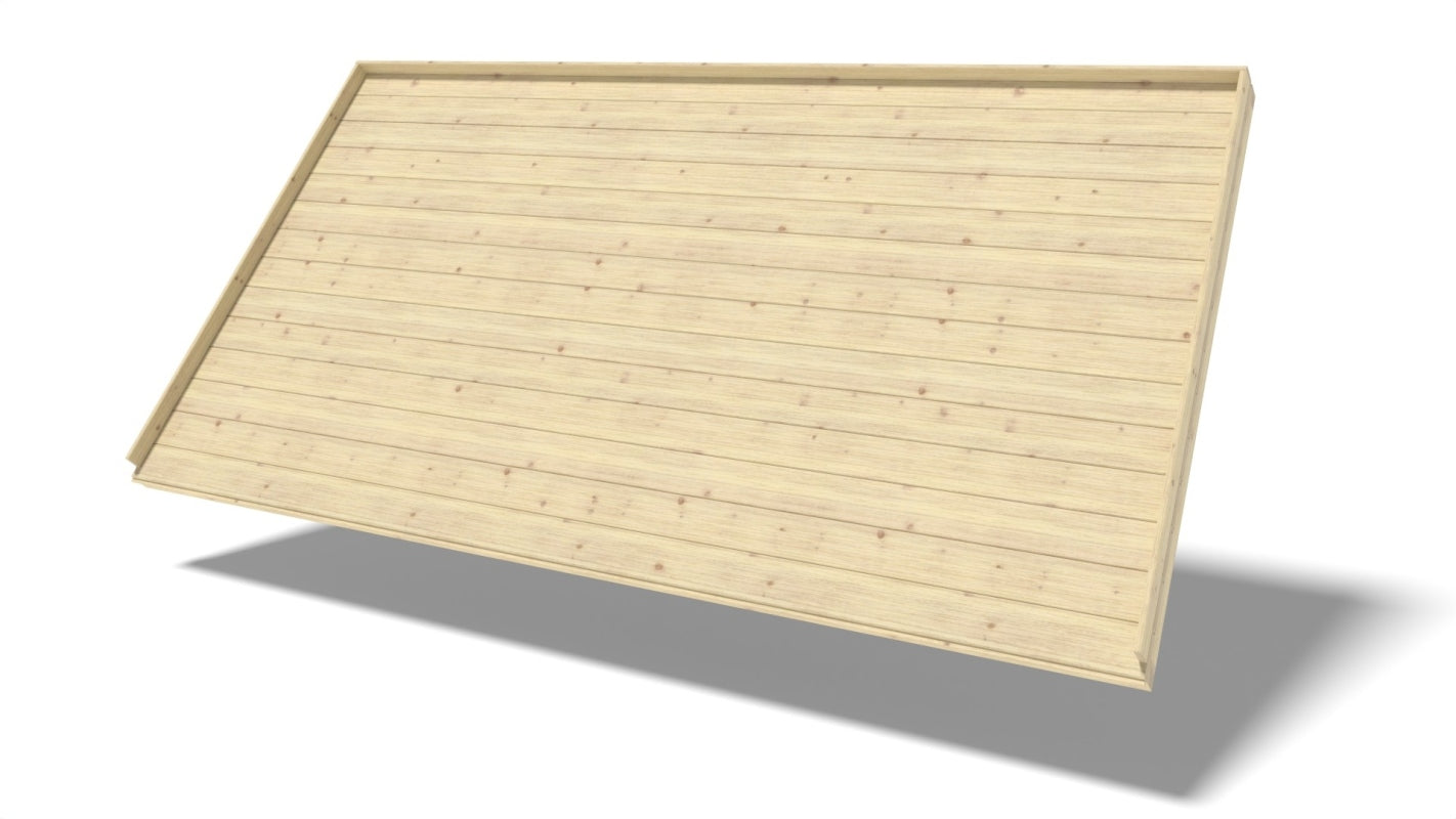 Pavimento di legno, 18 mm -  set 3m2 - non trattata con impregnante - POD04 - ALTANKA