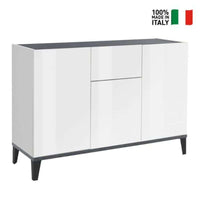 Credenza 3 ante cassetto 120x40cm soggiorno ingresso cucina Rachel