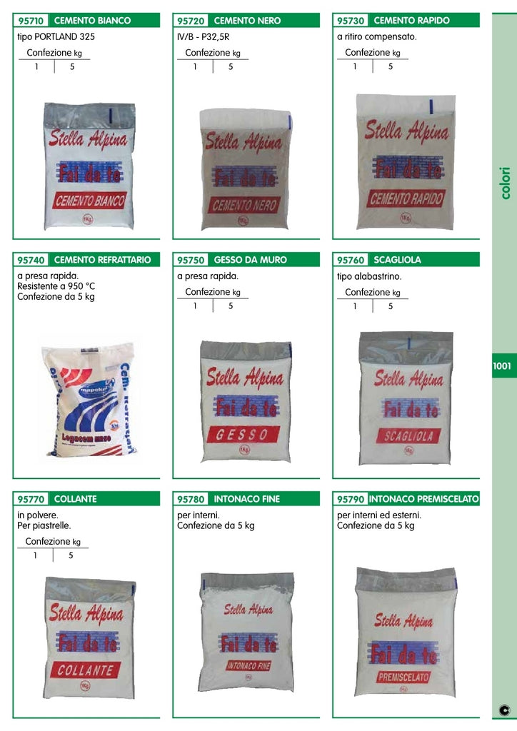 cemento refrattario da 5 kg self service cod:ferx.4523