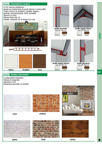 pannello decorativo 50x100 cm disegno brick cod:ferx.93550