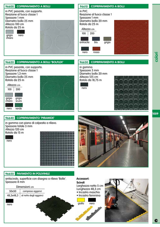 pavimento bollo in pvc cm 50x50x0,8h p50bln cod:ferx.92178