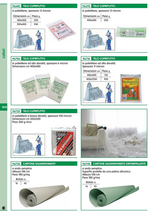 telone copritutto polietilene 4x 5 m 240 g ca cod:ferx.26166