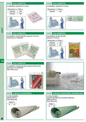 telone copritutto polietilene 4x 4 m 200 g ca rotolo cod:ferx.93518