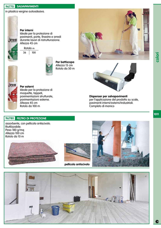 salvapavimenti autoadesivo iproten verde h.45 ml100 cod:ferx.93946