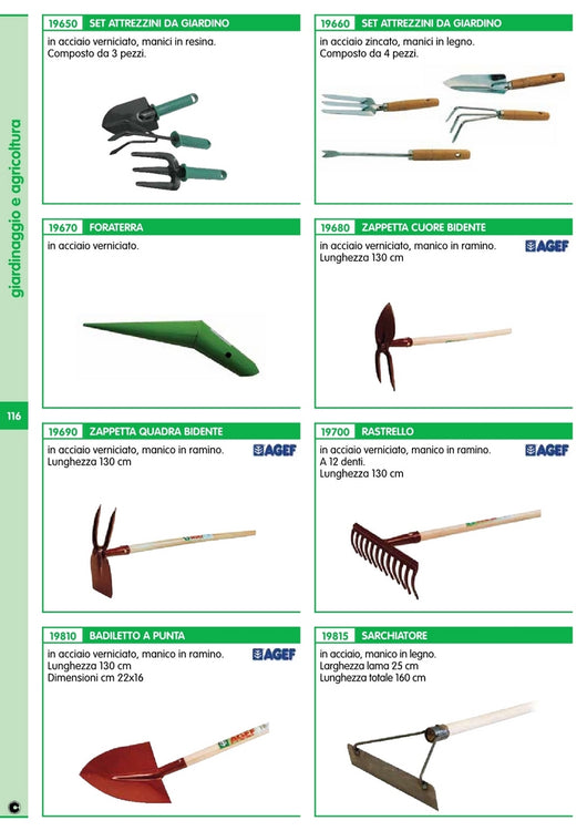 cf set 3 attrezzini da giardino manico plastica cod:ferx.24860