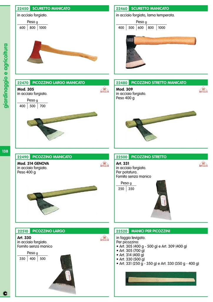 rinaldi manico per scuretta 330-331 400-500gr  62 cm cod:ferx.11568