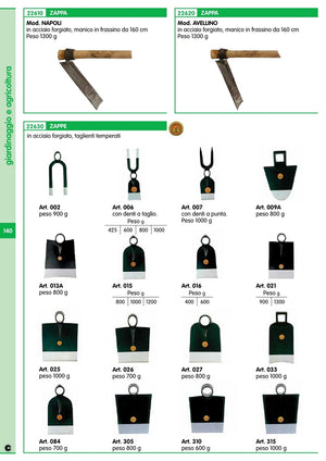 zappetta orsatti art. 006 con bidente peso 1000 g cod:ferx.11053