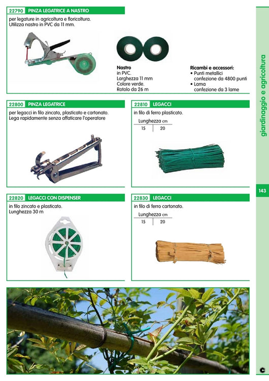 gabbietta legacci in filo plasticato da 30 m cod:ferx.5799