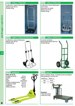 carrello portacasse all telescopico 2 ruote 90 kg cod:ferx.15164