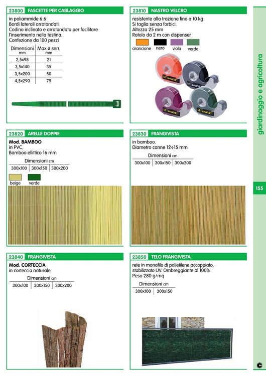 arella doppia bamboo in pvc 1,0x3,0 m beige cod:ferx.11189