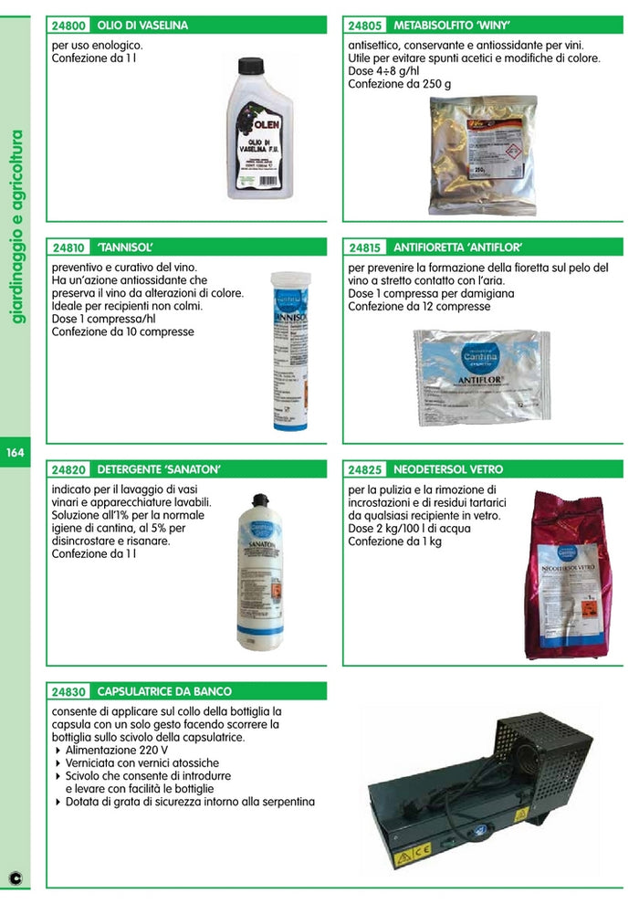 metabisolfito potassio 'winy' gr 250 cod:ferx.58522