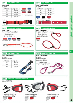 guinzaglio nylon tondo strangolo largh. mm 12 cod:ferx.92698