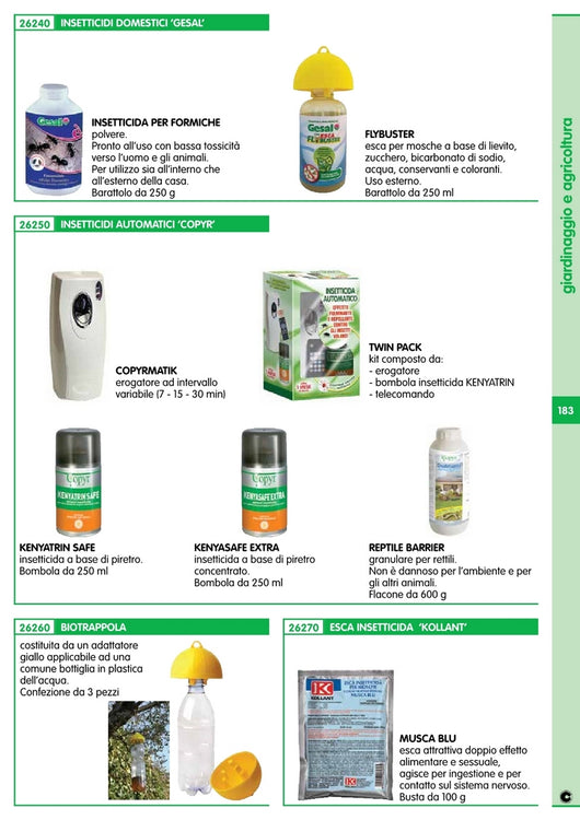 ricarica per automatic safe al piretro conc 250 ml cod:ferx.93387.stock