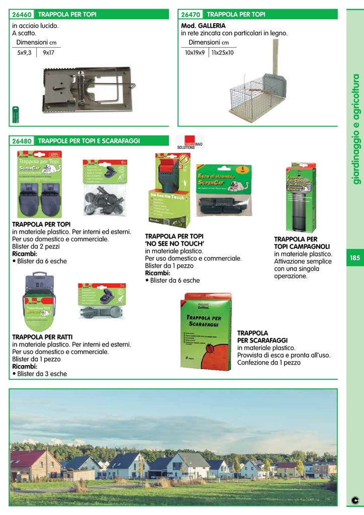 5blister esca ricambio"supercat"xtrappole grandi pz.3 cod:ferx.43453