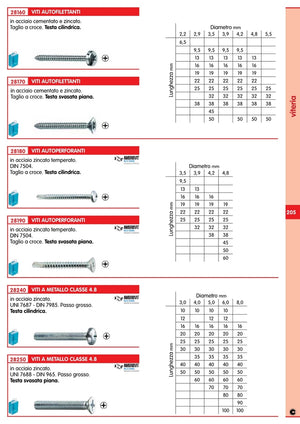 viti autoperforanti testa svasata piana a croce 3,5x25 cod:ferx.35919