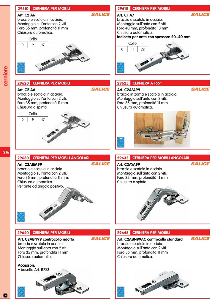 5blister blister salice cerniere c2a7n99ac controcollo (pz.2) cod:ferx.93862