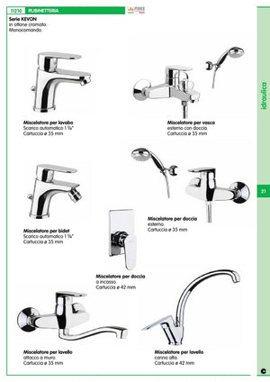 fiore kevon miscelatore lavabo sc.1 1/4 cod:ferx.8350