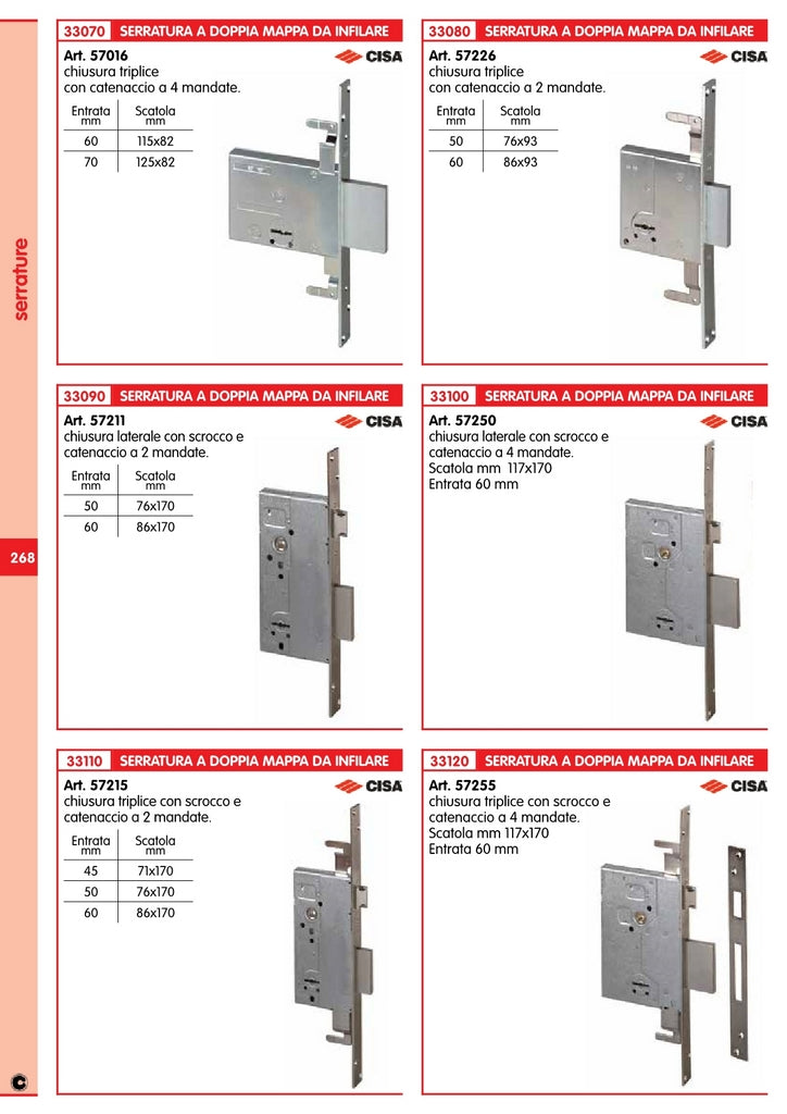 1coppia cisa art. 06290.10 boccole x57-016.226.318.336 cod:ferx.26218