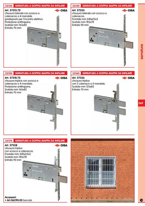 cisa art. 57353 serratura a doppia mappa e90 cod:ferx.24844