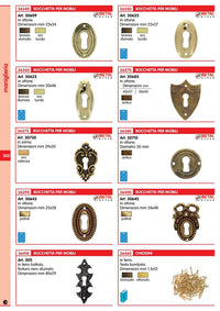 bocchetta per mobili ferro battuto  art. 305 cod:ferx.89987