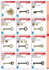 chiave per mobili art.33706 mm.34/73 bronzo sfumato cod:ferx.26479