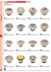 1blister blister pomoli porcellana con base figura 5 (pz.2) cod:ferx.63031.s