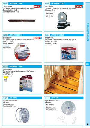 antisdrucciolo"tesa"nero nastro mm.50 x mt.15 cod:ferx.16091