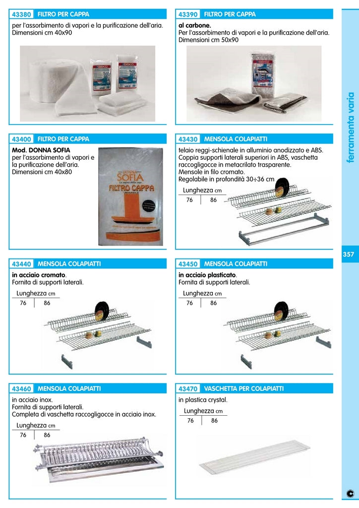 kit colapiatti cromato telaio regolabili cm.86 cod:ferx.50228