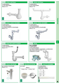 sifone lavello 2 vie "invisibile" cod:ferx.12091
