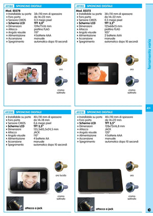 spioncino digitale e0372 cromo 3,2" cod:ferx.92980